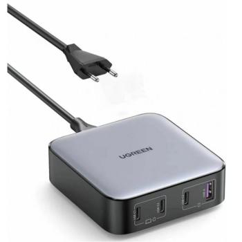Ugreen CD328 3xUSB-C-USB-A asztali töltő, 100W, szürke kép