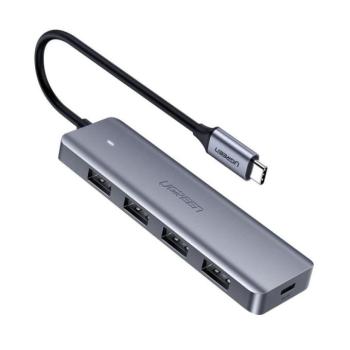 Ugreen CM219 hub adapter 4xUSB-A 3.0-USB-C, szürke kép
