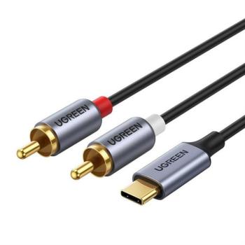 Ugreen CM451 USB-C 2xRCA apa apa audio kábel kép