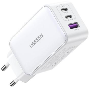 Ugreen Nexode CD244 2xUSB-C-USB-A hálózati töltő, GaN, 65W, fehér kép