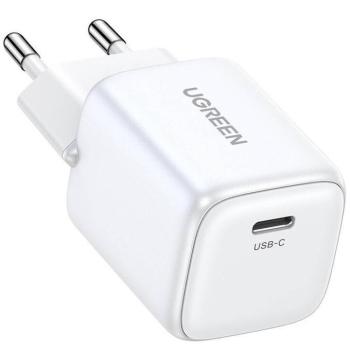 Ugreen Nexode CD318 USB-C hálózati töltő, PD3.0, QC4.0, GaN, 20W, fehér kép