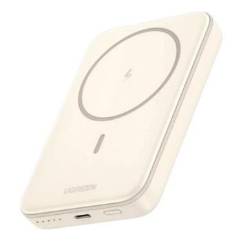 UGREEN PB206 vésztöltő Type-C aljzat (10000mAh, 15W, gyorstöltő, wireless, MagSafe) BÉZS kép