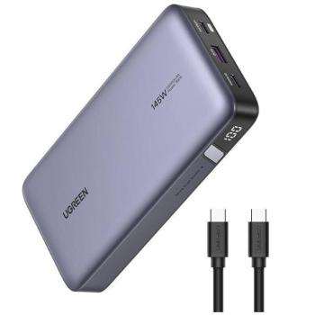 Ugreen PB502 Powerbank / külső akkumulátor, USB-A-USB-C port 10000mAh, 30W, PD, fekete kép