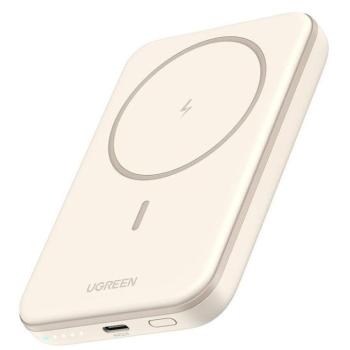 Ugreen PB560 Powerbank / külső akkumulátor, mágneses, USB-C port 5000mAh, 15W, bézs kép