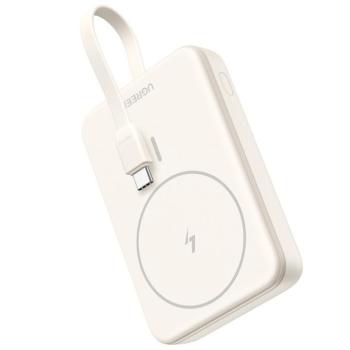 Ugreen PB760 Powerbank / külső akkumulátor + USB-C kábel, MagSafe, USB-C port 1000mAh, 20W, bézs kép