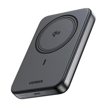 UGREEN PB763 vésztöltő Type-C aljzat (10000mAh, 20W, gyorstöltő, wireless, MagSafe, Qi2) FEKETE kép