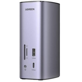 Ugreen Revodok Pro CM555 USB-C multifunkcionális dokkoló állomás USB-C kábellel, szürke kép