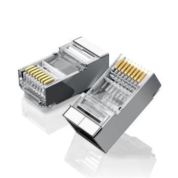Ugreen RJ45 Ethernet fém csatlakozó, 8P / 8C, Cat.6, UTP (10db) kép