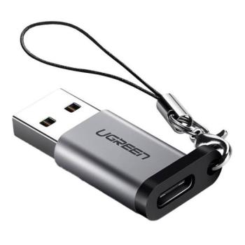Ugreen USB-A 3.0 USB-C 3.1 adapter, PD, szürke kép