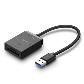 Ugreen USB-A adapter kártyaolvasó SD, microSD, fekete kép