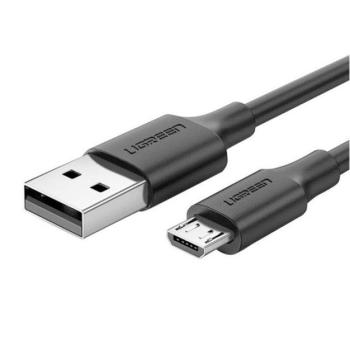 Ugreen USB-A-MicroUSB adatkábel, QC 3.0, 2,4A, 1m, fekete kép