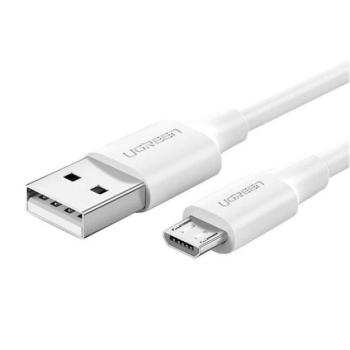 Ugreen USB-A-MicroUSB kábel, QC 3.0, 2.4A, 1m, (fehér) kép
