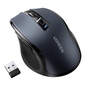 UGREEN vezeték nélküli egér (USB adapter, 2.4Ghz, 4000 DPI) FEKETE kép