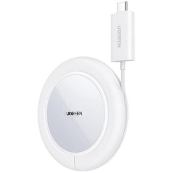 UGREEN vezeték nélküli töltő (5V / 2A, 15W, gyorstöltés támogatás, 100cm, felcsévélhető kábel, MagSafe) FEHÉR Apple iPhone 8 4.7, iPhone 8 Plus 5.5, iPhone X 5.8 kép