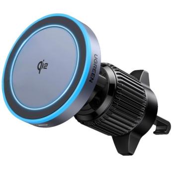 Ugreen W708 mágneses vezeték nélküli autós töltő, 15W, fekete kép