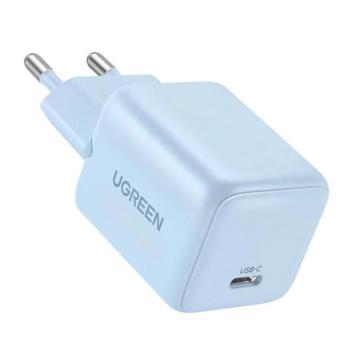 UGREEN X512 hálózati töltő Type-C aljzat (20W, GaN, PD gyorstöltő, mini) VILÁGOSKÉK kép