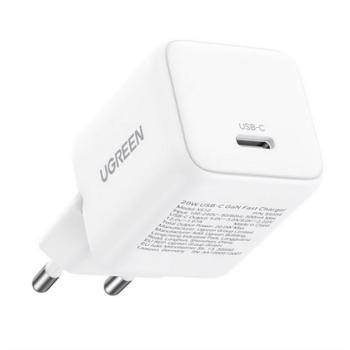 UGREEN X513 hálózati töltő Type-C aljzat (30W, GaN, PD gyorstöltő) FEHÉR kép