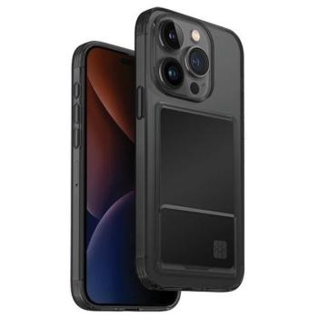 Uniq Air Fender Apple iPhone 15 Pro Max kártyatartós tok, füstszürke kép
