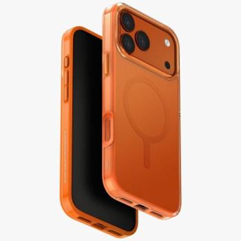 Uniq Clario Magclick Apple iPhone 17 Pro MagSafe tok, narancs kép