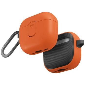 Uniq Clyde Apple AirPods 4 tok karabinerrel, narancs kép