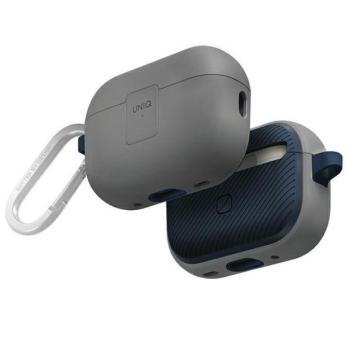 Uniq Clyde Apple AirPods Pro 2 tok karabinerrel, szürke-kék kép