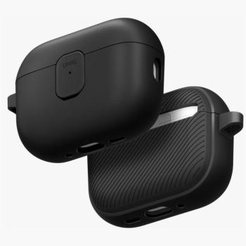 Uniq Clyde Apple AirPods Pro 3 tok karabinerrel, fekete-szürke kép