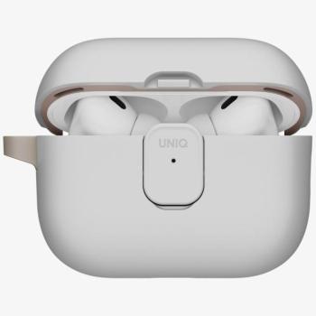 Uniq Clyde Apple AirPods Pro 3 tok karabinerrel, szürke-khaki kép