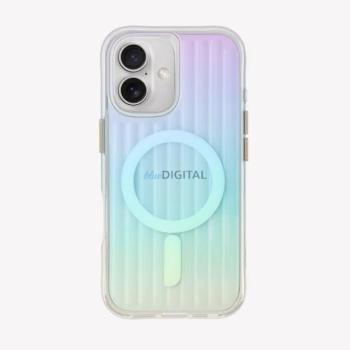 Uniq Coehl Linear Magnetic Charging tok iPhone 16 - szivárványszínű kép