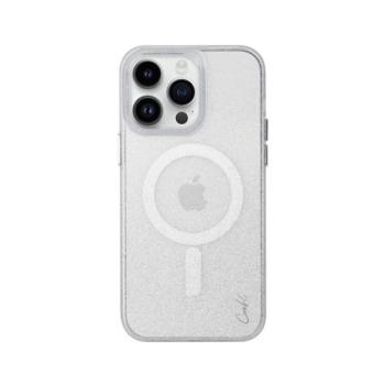 Uniq Coehl Lumino Apple iPhone 14 Pro, MagSafe szilikon tok, csillámló ezüst kép