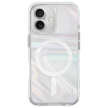 Uniq Coehl Savon Magnetic Charging tok iPhone 16 - fehér gyöngyházfényű kép