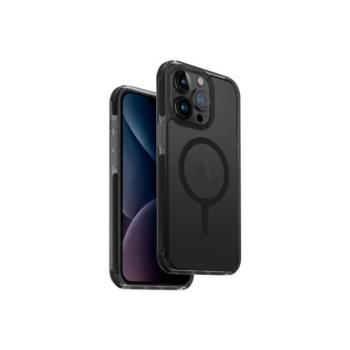 Uniq Combat Apple iPhone 15 Pro Max Magsafe Szilikon tok, karbon fekete kép