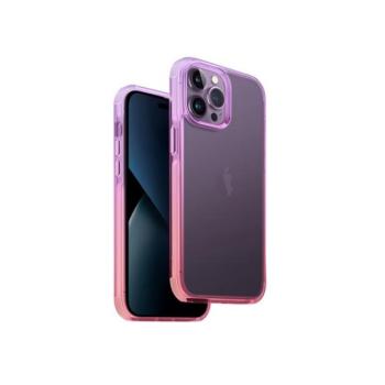 Uniq Combat Duo Apple iPhone 14 Pro Max, szilikon tok, lila/rózsaszín kép