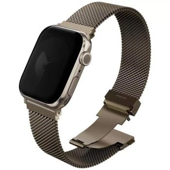 Uniq Dante Pro Apple Watch 1/2/3/4/5/6/7/8/9/10/11/SE/SE2/SE3 (40/41/42mm) rozsdamentes acél szíj, arany kép