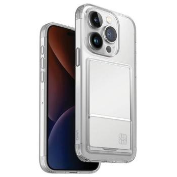 UNIQ etui Air Fender ID iPhone 15 Pro Max 6.7&quot; meztelen átlátszó kártyatartóval tok kép