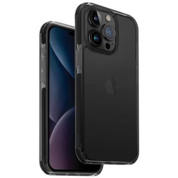 UNIQ etui Combat iPhone 15 Pro 6.1&quot; fekete, Carbon/carbon fekete tok kép