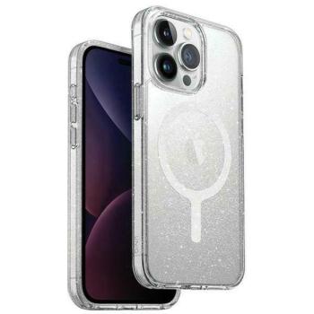 UNIQ etui LifePro Xtreme iPhone 15 Pro Max 6.7&quot; Magclick töltés átlátszó flitteres fényes tok kép