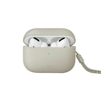 UNIQ etui Lino AirPods Pro 2 gen szilikon (2022/2023) bézs tok kép