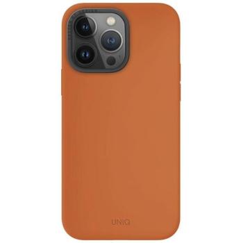 UNIQ etui Lino Hue iPhone 15 Pro Max 6.7&quot; Magclick Charging narancssárga tok kép