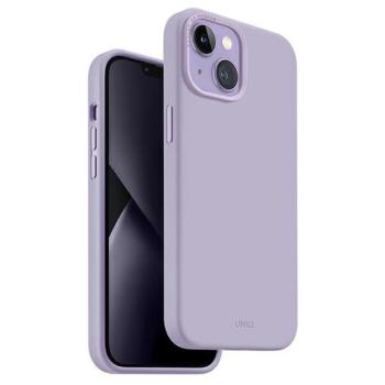 UNIQ etui Lino iPhone 14 Plus / 15 Plus 6,7&quot; lila tok kép
