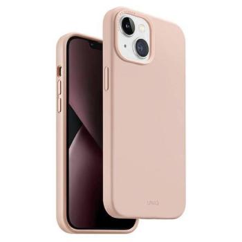 UNIQ etui Lino iPhone 14 Plus 6.7&quot; rózsaszínű tok kép