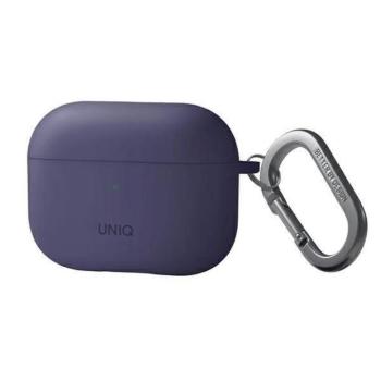UNIQ etui Nexo Nexo AirPods Pro 2 gen szilikon (2022/2023) fig lila tok kép