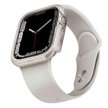 UNIQ etui Valencia Apple Watch Series 4/5/6/7/8/9/SE/SE2 45/44mm. starlight tok kép