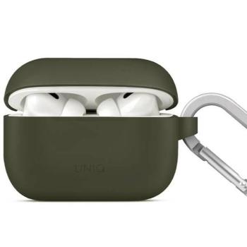 UNIQ etui Vencer AirPods Pro 2 gen. Szilikon (2022/2023) mohazöld tok kép