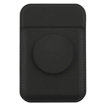 UNIQ Flixa mágneses kártyatárca fekete MagSafe támogatással kép