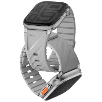 Uniq Fluo Apple Watch 40/41/42/44/45/46/49mm mágneses szíj, szürke kép