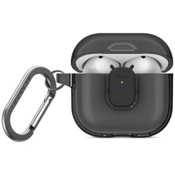Uniq Glase Pro Apple AirPods 4 tok karabinerrel, szürke kép