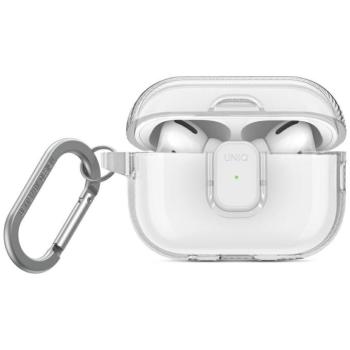 Uniq Glase Pro Apple AirPods Pro 2 tok karabinerrel, átlátszó kép