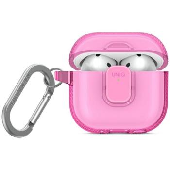 Uniq Glase Pro Apple AirPods Pro 2 tok karabinerrel, rózsaszín kép