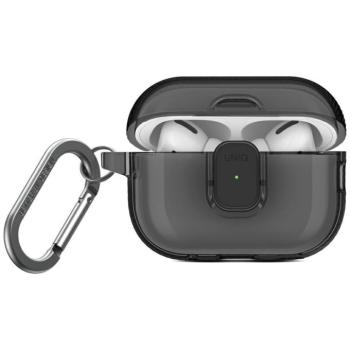 Uniq Glase Pro Apple AirPods Pro 2 tok karabinerrel, szürke kép