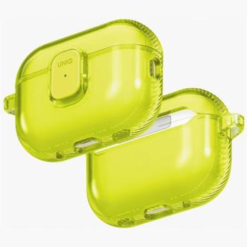 Uniq Glase Pro Apple AirPods Pro 3 tok karabinerrel, sárga kép